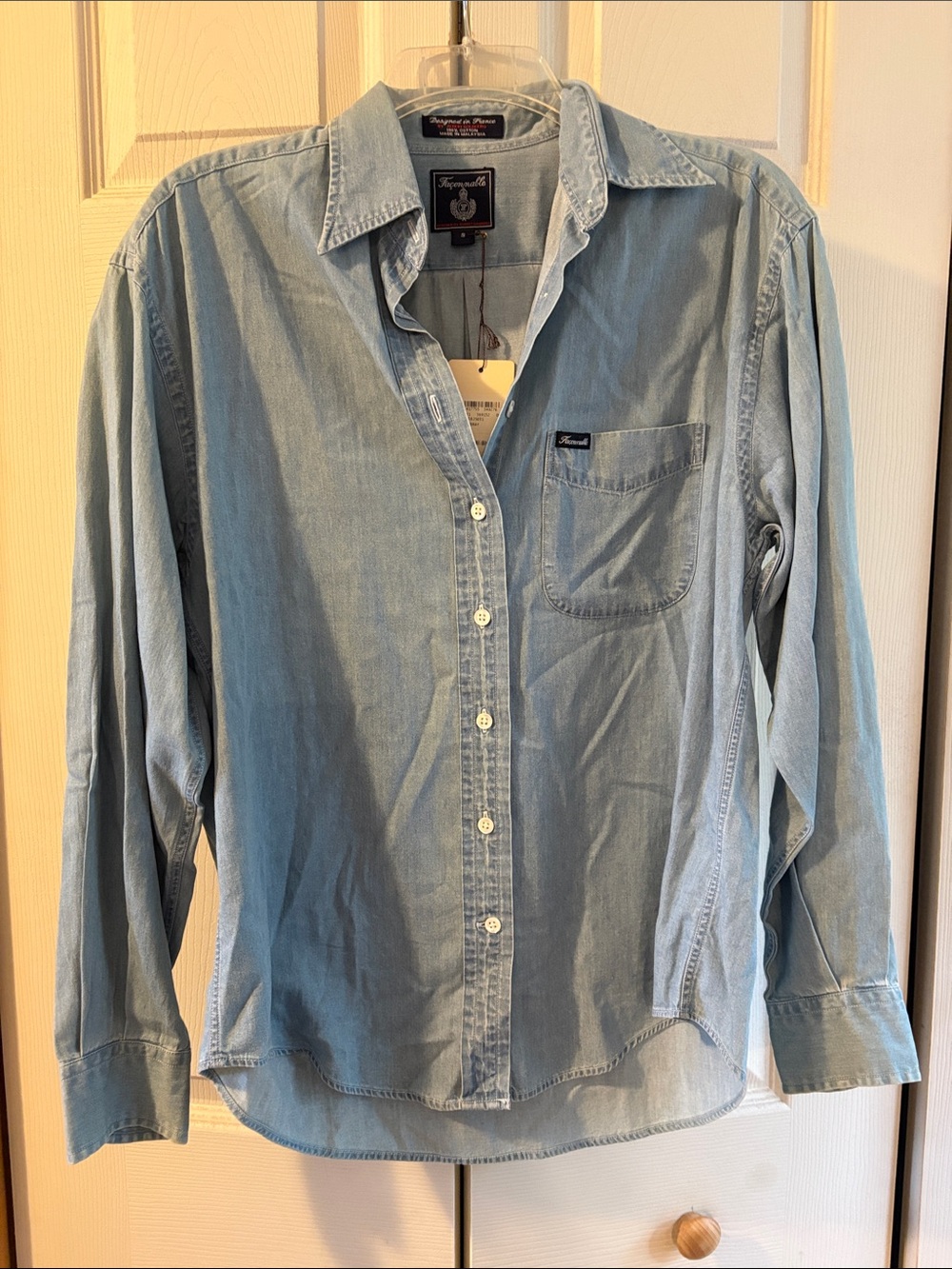 Falconnable Light Blue Denim Button-Down Shirt
